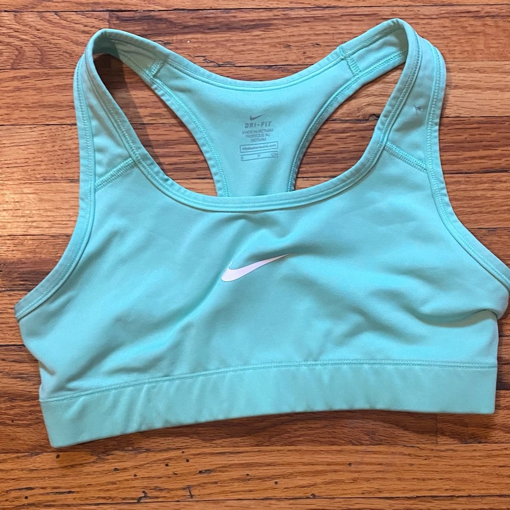 Mint green Nike sports bra